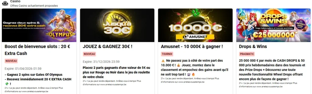 Bonus de bienvenue et offres promotions – avantages pour nouveaux joueurs et fidèles